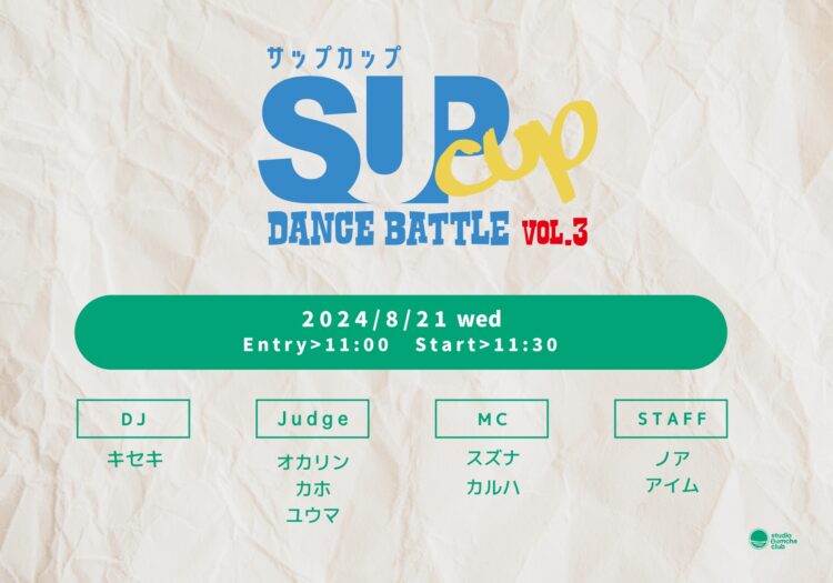 【SUP CUP vol.3】